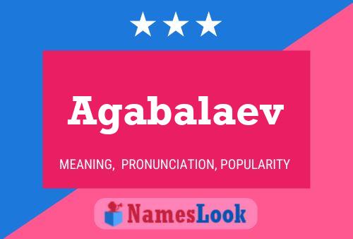 Agabalaev Name Poster