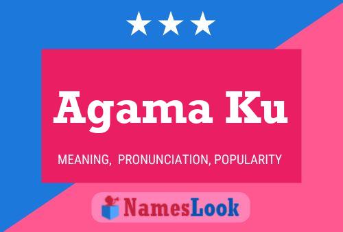 Agama Ku Name Poster