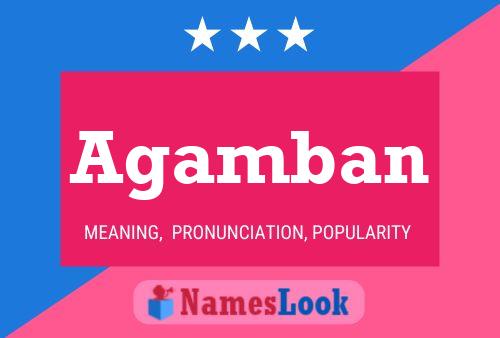 Agamban Name Poster