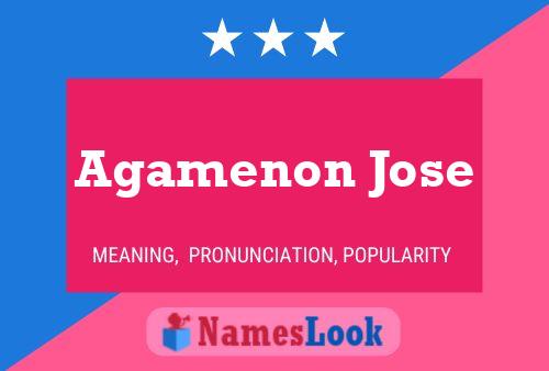 Agamenon Jose Name Poster