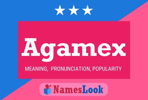 Agamex Name Poster