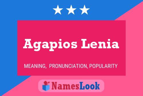 Agapios Lenia Name Poster