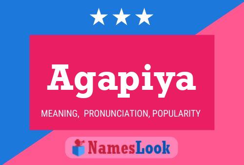 Agapiya Name Poster