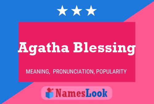 Agatha Blessing Name Poster