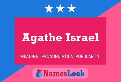 Agathe Israel Name Poster