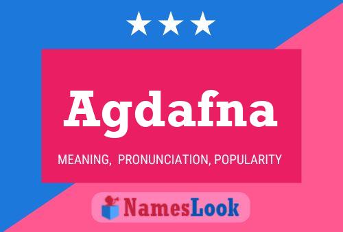 Agdafna Name Poster