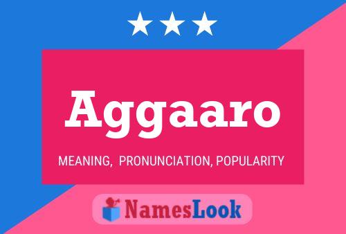 Aggaaro Name Poster