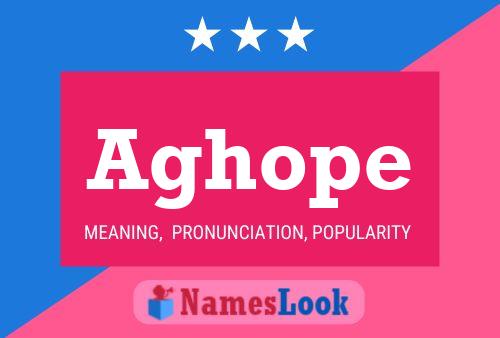 Aghope Name Poster