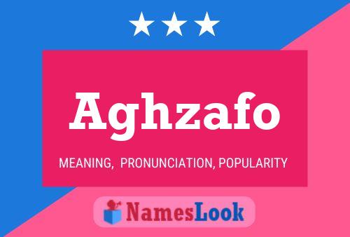 Aghzafo Name Poster