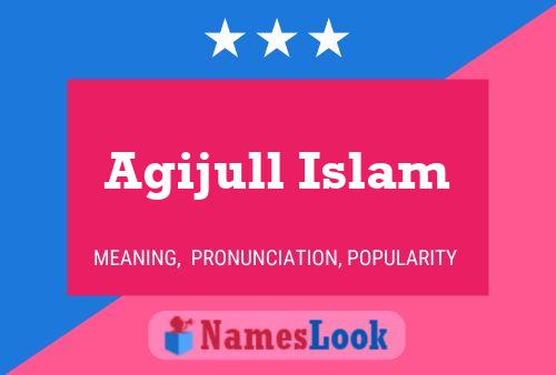 Agijull Islam Name Poster