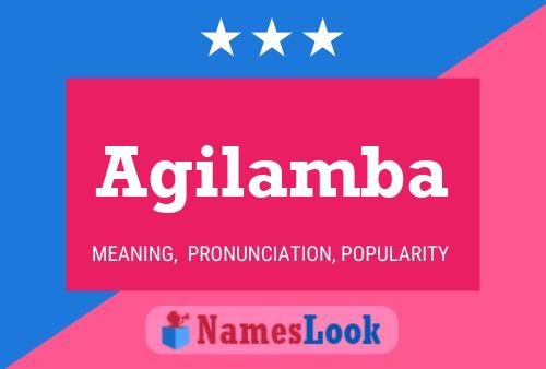 Agilamba Name Poster