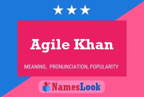 Agile Khan Name Poster