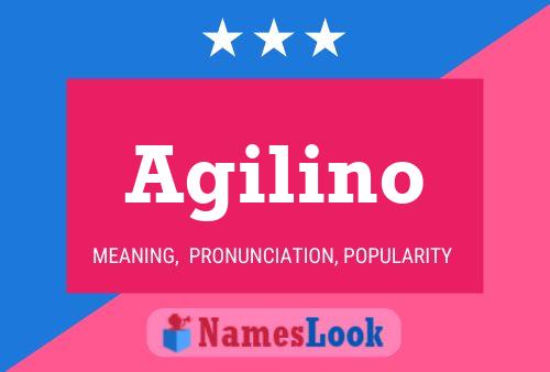 Agilino Name Poster