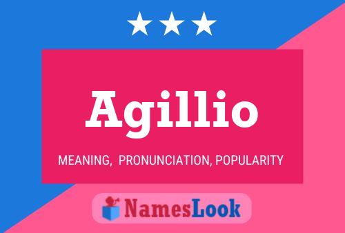 Agillio Name Poster