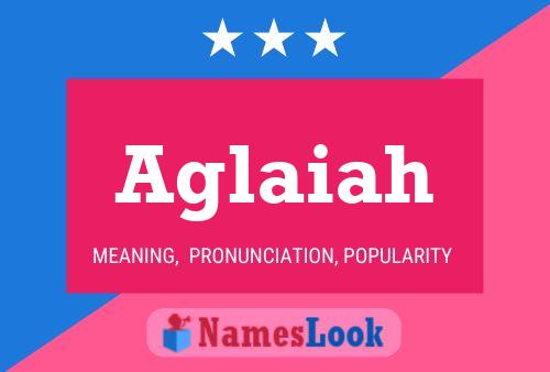 Aglaiah Name Poster