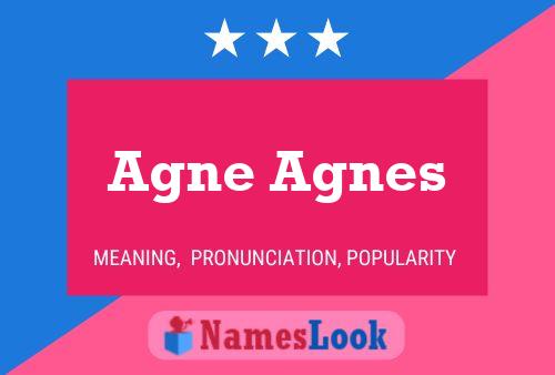 Agne Agnes Name Poster