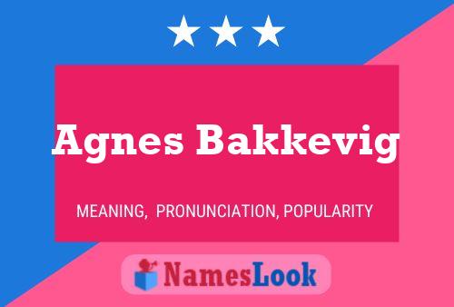 Agnes Bakkevig Name Poster