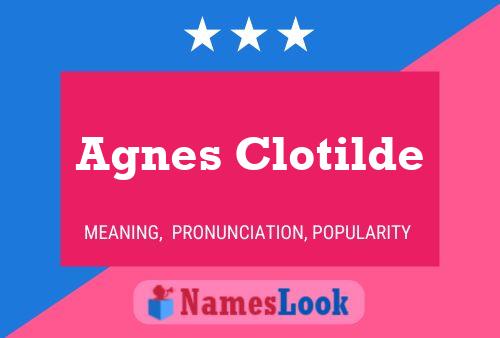 Agnes Clotilde Name Poster