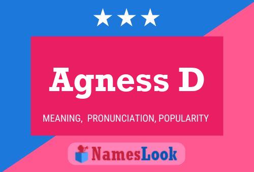 Agness D Name Poster