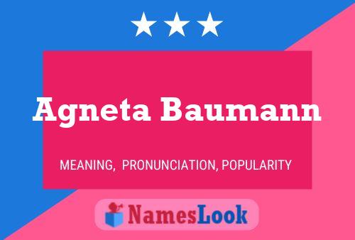 Agneta Baumann Name Poster