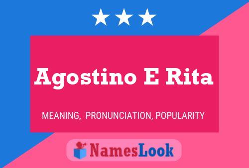 Agostino E Rita Name Poster