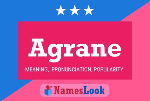 Agrane Name Poster