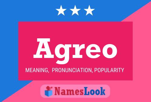 Agreo Name Poster