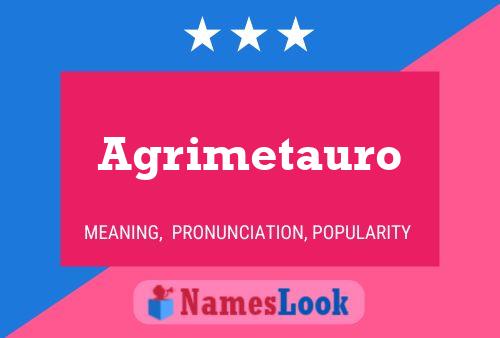 Agrimetauro Name Poster