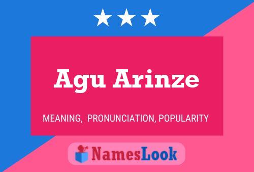 Agu Arinze Name Poster