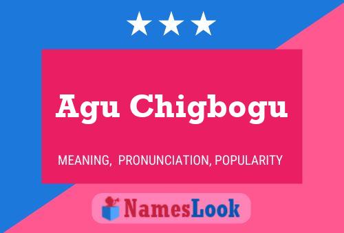 Agu Chigbogu Name Poster