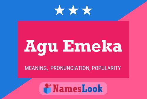 Agu Emeka Name Poster