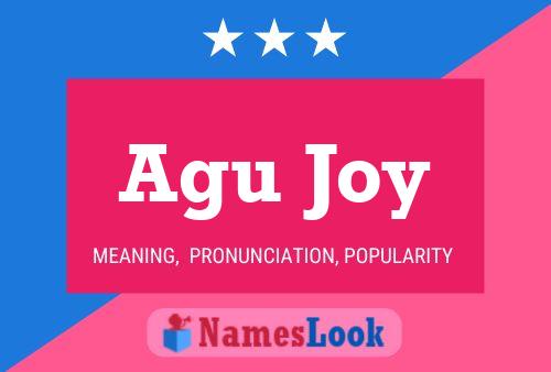 Agu Joy Name Poster