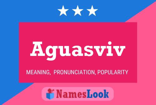 Aguasviv Name Poster