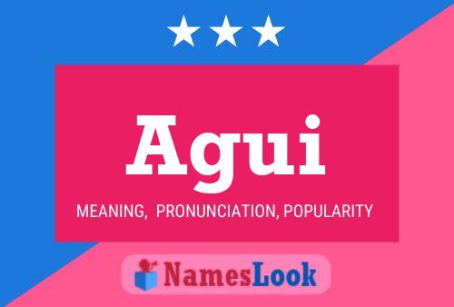 Agui Name Poster