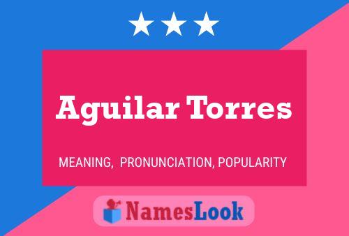 Aguilar Torres Name Poster