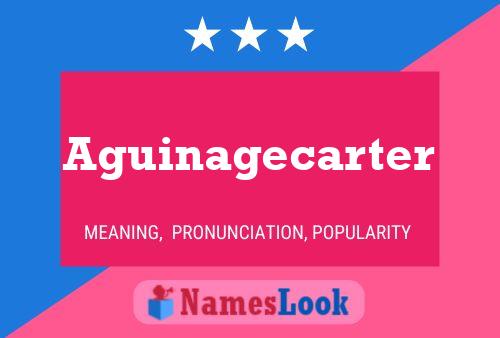 Aguinagecarter Name Poster