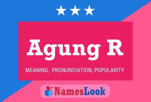 Agung R Name Poster