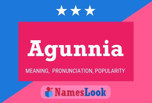 Agunnia Name Poster