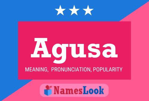 Agusa Name Poster