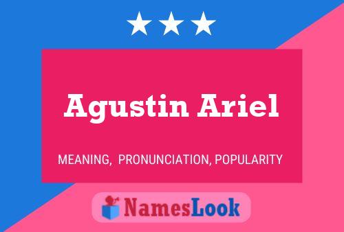 Agustin Ariel Name Poster