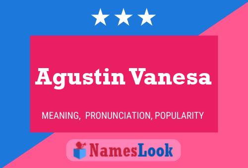 Agustin Vanesa Name Poster