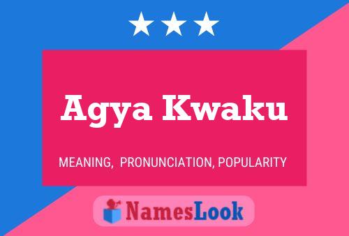 Agya Kwaku Name Poster