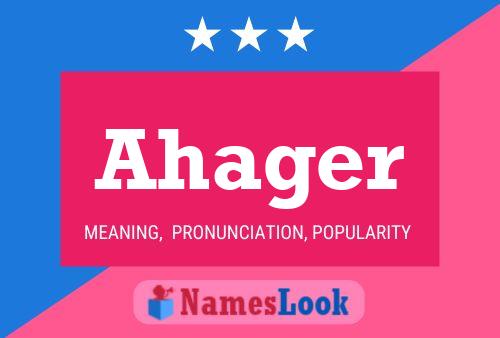 Ahager Name Poster