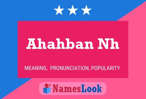 Ahahban Nh Name Poster