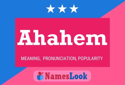 Ahahem Name Poster