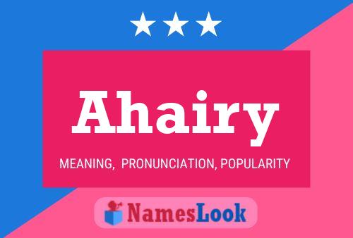 Ahairy Name Poster