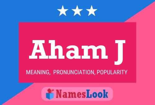 Aham J Name Poster