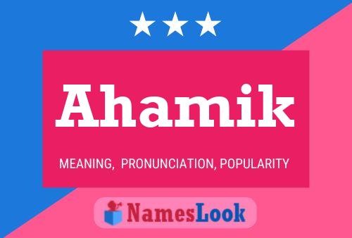 Ahamik Name Poster