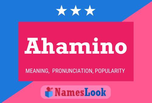 Ahamino Name Poster