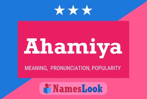 Ahamiya Name Poster